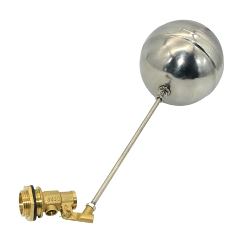 VARMHUS 304 Stainless Steel Male Thread Float Ball Valve, Brass Automatic Water Level Control for Stock Tank, Pool, and Water Tank Applications (3/4inch) - size: 3/4inch