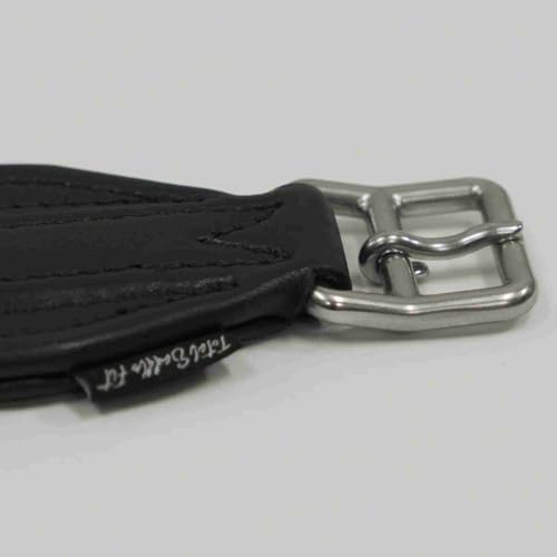 Total Saddle Fit Stability+ Stirrup Leathers Jump & Dressage Styles - Premium Wide Body English Stirrup Leathers - color: Black, size: 54 Dressage