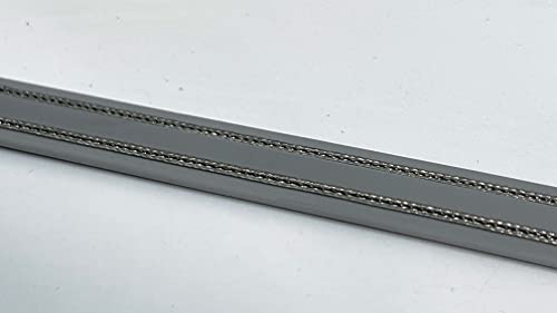 Bird Barrier Bird-Shock Flex-Track – 50ft Low Profile Electrified Track Bird Deterrent – Flexible PVC Strips with Stainless Steel Braid – Bird Repellent for Roofs, Parapets, Ledges - Gray - color: Gray
