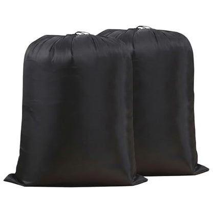 Extra Large Laundry & Storage Bag (Black, 37"x47" - 2 Pack) | Lightweight, Dust & Moisture. Ideal for Blankets, Clothes, Pillows & Cushions for Moving, Dorms, Travel & Camping - size: 37"x47" - 2 Pack