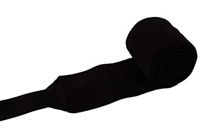 Huntley Equestrian Polo Wraps for Horses Protective Leg Support Bandage, Training, Exercising & Turnout - Pack of 4 - Black - color: Black