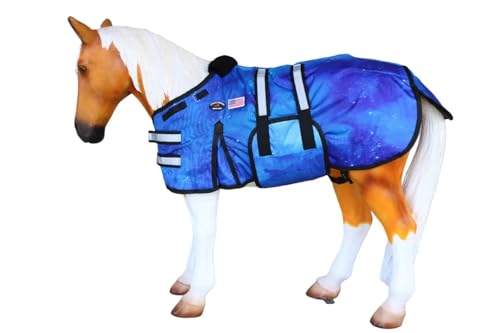 1680D Miniature Foal Pony Donkey Weanling Winter Blanket 519TS12-M - color: Night Sky, size: 36-42 Inches (Medium)