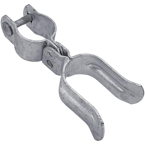 Heavy Duty Fork Latch (Bolt in) 1-5/8 x 1-7/8" Galvanized Pressed Steel - color: GALVANIZED, size: 1-5/8" x 1-7/8"
