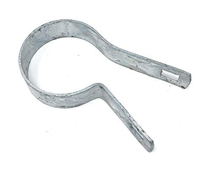 (10 Pack) Tension Bands with Bolts & Nuts for Chain Link Fence, Gate, Posts (1-7/8") - size: 1-7/8"