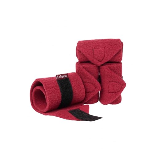 LeMieux Toy Pony Bandages for Toy Pony - Fleece - Simple Fastening - Suitable for Ages 3 Years + - Ginger - color: Ginger