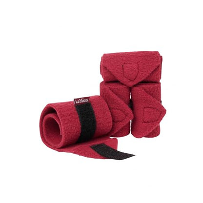 LeMieux Toy Pony Bandages for Toy Pony - Fleece - Simple Fastening - Suitable for Ages 3 Years + - Ginger - color: Ginger