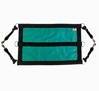 Majestic Ally 1200D 29"x19" Horse Stall Guard with Adjustable Straps and Hardware (Turquoise Black) - color: Turquoise Black