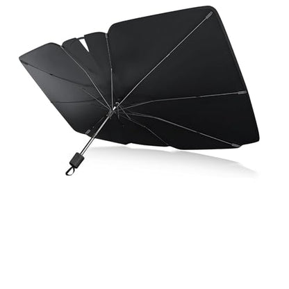 Car Windshield Sunshade Umbrella, Foldable Auto Windscreen Sun Shade Umbrella for Heat Insulation, Portable Windshield Cover Sun Blocker for Cars SUVs Trucks, Car Accessories