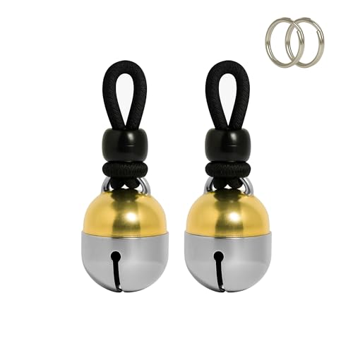 Noble Bells Handmade Cat or Dog Collar Bell, Medium | Pair of Bells, Extra Loud, Premium Brass and Nickel Silver, Made in USA - size: Medium