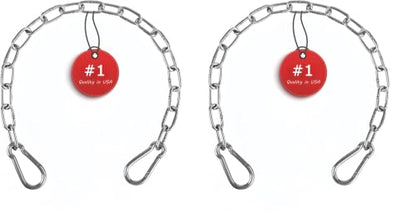 Heavy Duty Chain 440LB 40" Chains for Heavy Bag, Hammock, Swing, Outdoor Indoor Use, Rust-Resistant Secure Hanging (Pack of 2) - size: 40inch-1PCS (Pack of 2)