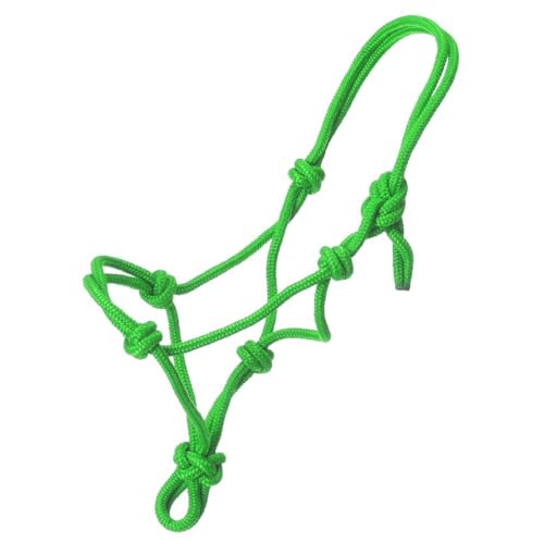 Tough1 Miniature Poly Rope Halter - color: Neon Green, size: Small