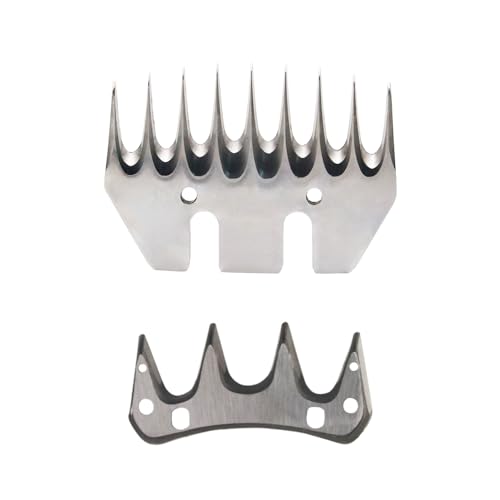 Sheep Shear Blade Straight 9-Tooth Wool Shearing Comb and Cutter Blade Set Sheep Alpaca Goats Farm Tool