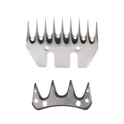 Sheep Shear Blade Straight 9-Tooth Wool Shearing Comb and Cutter Blade Set Sheep Alpaca Goats Farm Tool