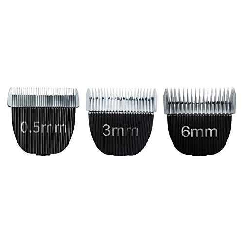 Replacement Blade Set Compatible with oneisall Low Noise Dog Clippers - color: 0.5MM+3MM+6MM