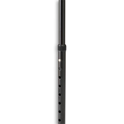 Medline Folding Quad Cane, Large Base, Quad Base for Greater Stability, Skid-Resistant Rubber Tips, Lightweight Aluminum, Black - size: Large Base