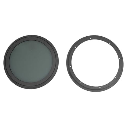 Round Fixed RV Window 12" Round Tinted RV Window, Round RV Windows for Camper, Caravan, Motorhome, Fits 0.12-0.24 In and 2.13 In Wall Thickness