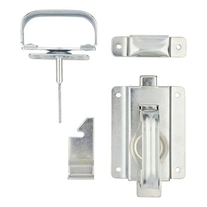 National Hardware Heavy Duty Swinging Door Latch, Steel, Zinc Plated - size: 3/8 Inch