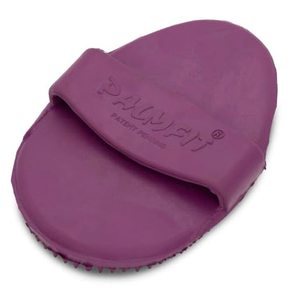 Grewal Equestrian Palm Fit Curry Comb (Purple) - color: Purple