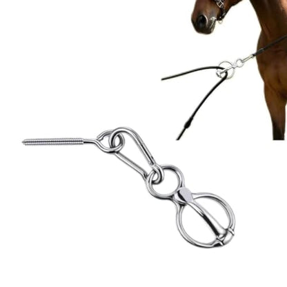 1 Sets Durable Horse Tie Ring with Eye Bolt – Safe Horse Training Equipment, Blocker Tie Ring for Horses, Horse Tack & Supplies, Ideal for Mounting Block, Trailer Ties & Barn Accessories