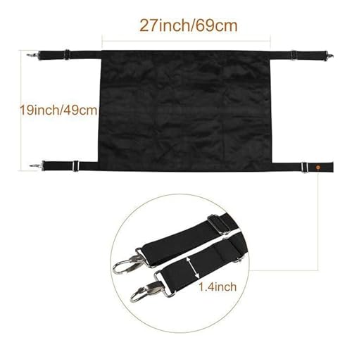 Horse Stall Gate - Aisle Guard Barrier | Adjustable Straps Door, Stable Pasture Partition, Equestrian Center Restraint, Riding Show Venues, Boarding Facilities, Heavy Duty Safety Mesh