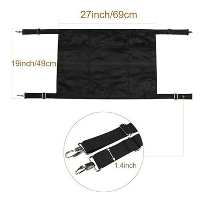 Horse Stall Gate - Aisle Guard Barrier | Adjustable Straps Door, Stable Pasture Partition, Equestrian Center Restraint, Riding Show Venues, Boarding Facilities, Heavy Duty Safety Mesh