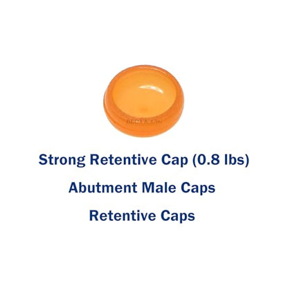 implants Replacement Male Caps Metal Housing 0.8 lbs 1.2 lbs 2.4 lbs (Overdenture Male Caps KIT) - color: Overdenture Male Caps KIT