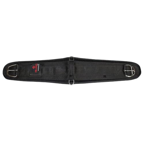 HILASON Western Horse Nylon Roper Saddle Cinch Girth Black Stainless Steel Buckle - size: 30 Inch