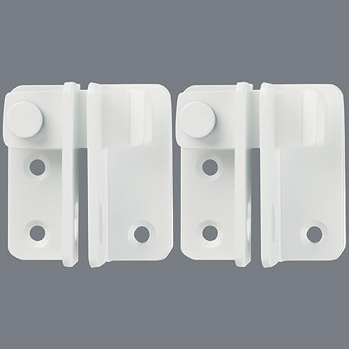 Alise Flip Latch Gate Latch,Shed Door Latch Barn Door Lock,White,2 Pack | Stainless Steel Door Lock Latches for Shed Barn Wooden Fence Chicken Dog Cage Window Cabinet Backyard Garage - color: White, size: Small Size