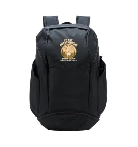 I'm Not Overthinking I'm Pre-Solving Problem Funny Goat Sport Backpack