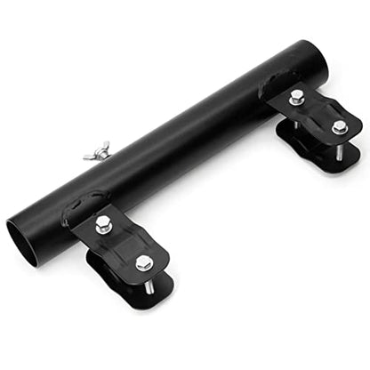 Heavy Duty RV Ladder Mount Flagpole Holder Black | Fits 1 Inch RV Ladders, Sturdy Flag Mount Bracket for RV Use - color: Black