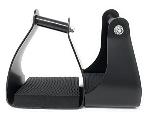 AJ Tack Angled Aluminum Trail Stirrups, 13 Oz, Cushioned Pads