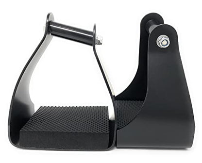 AJ Tack Angled Aluminum Trail Stirrups, 13 Oz, Cushioned Pads