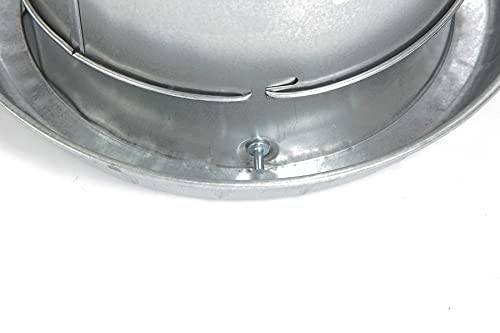 Little Giant® Double Wall Metal Poultry Fount | Poultry Waterer | Heavy Duty Galvanized Steel Waterer | Made in USA (Silver, 2 Gallon) - size: 2 Gallon