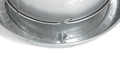 Little Giant® Double Wall Metal Poultry Fount | Poultry Waterer | Heavy Duty Galvanized Steel Waterer | Made in USA (Silver, 2 Gallon) - size: 2 Gallon
