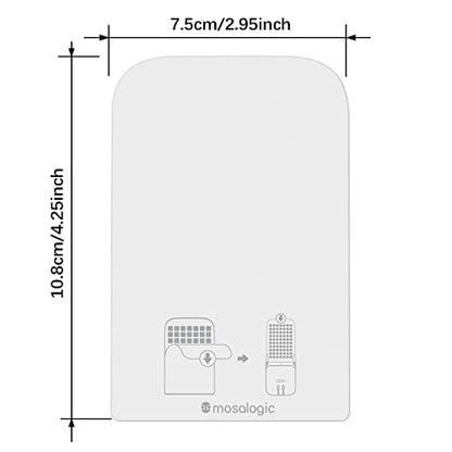 Mosalogic Sticky Card Refills Replacement Glue Cards,Fly Insect Trap 10pack - color: White, size: 10 Refills