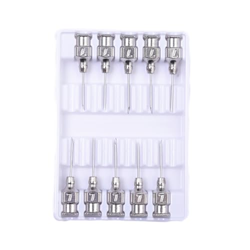 7 Gauge Veterinary Needles, Cattle Needle Poultry Injection Needles 10 Sticks, Suitable for Pigeons, Chickens, Ducks, Geese, Pigs, Sheep, Horses, and Other Large and Small Animals (7 * 13mm) - size: 7*13mm