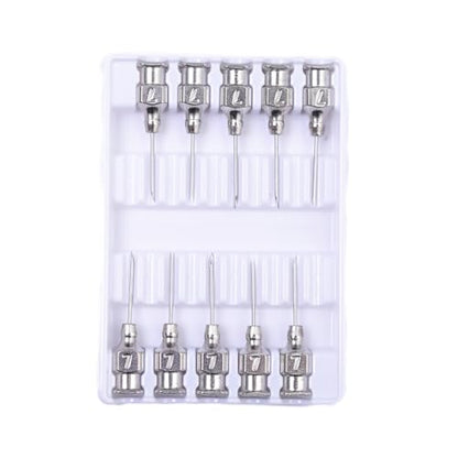 7 Gauge Veterinary Needles, Cattle Needle Poultry Injection Needles 10 Sticks, Suitable for Pigeons, Chickens, Ducks, Geese, Pigs, Sheep, Horses, and Other Large and Small Animals (7 * 13mm) - size: 7*13mm