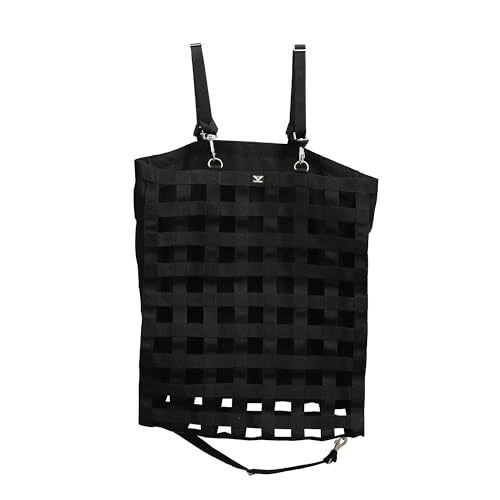 TuffRider 1 3/4" Supreme Nylon Web Front Slow Feeder Horse Hay Bag with Waterproof Ripstop Fabric