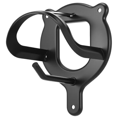 6 Counts Horse Bridle Rack, Iron Bridle Bracket with Tubes and Screw, Wall Mount for Horse Tack Storage, Halter Hanger, Tack Room and Barn Supplies, Black