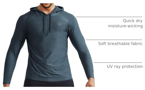 NELEUS Men's Soft T-Shirt - color: 5071 Dark Grey/Light Grey/Slate Grey,3 Pack, size: Small