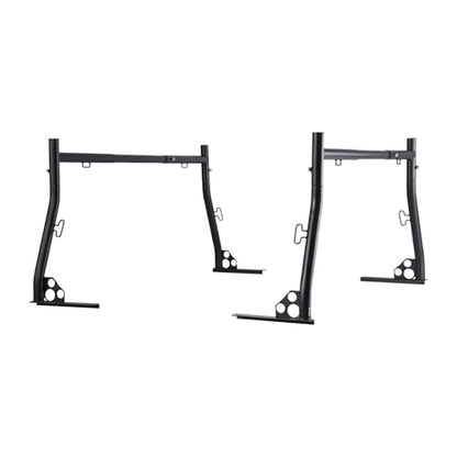 VEVOR Truck Ladder Rack, 49-73 in Width, Extendable Universal Cargo Rack, Heavy Duty Steel with 800 lbs Static Load Capacity, Ideal for Canoes, Surfboards, Ladders, Lumber, Tents, and Large Cargo - style: Drilling