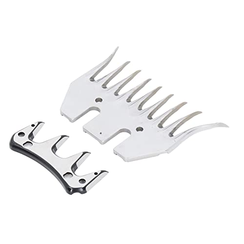 Sheep Shears Replacement Blades, Professional Curved 9 Tooth Clipper Comb Blade, Cutter Trimmer Accessory Set Kit for Sheep Alpacas Goats