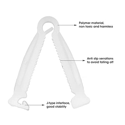 ZJchao Umbilical Cord Clamp 100pcs Disposable Whelping Set for Pig Puppy Kittens Cow Sheep - Anti-Slip Serrated Umbilical Cord Clips Clamps