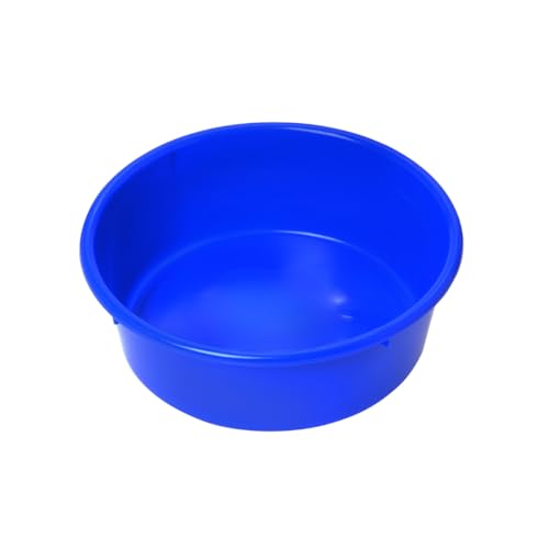 Pet Lodge® 5 Quart Plastic Dog Bowl & Utility Pan - Heavy Duty Water Dish for Large Breeds - Impact Resistant, Pet Safe Indoor/Outdoor Feeder - 11.5 Inch Diameter - Made in USA (Blue, 5 Quart) - color: Blue