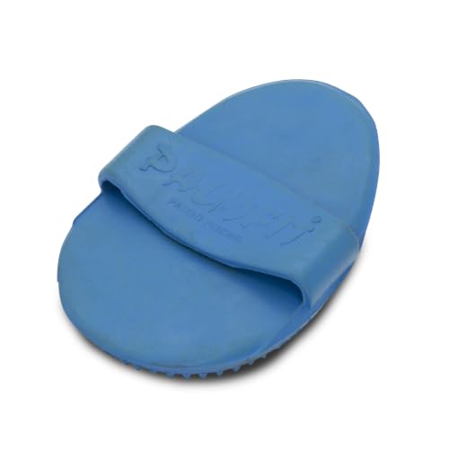 Grewal Equestrian Palm Fit Curry Comb (Pacific Blue) - color: Pacific Blue
