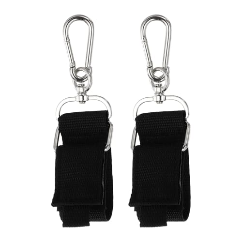PATIKIL 12 Inch Hook Hang Storage Straps, 2 Pcs Hook and Loop Extension Cord Hanger Holder Organizer with Snap Hooks for Power Cables Rope Hoses Hanging Garage Wall, Black - color: Black, size: 12 Inch