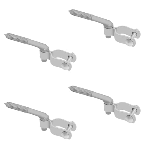 4PCS Gate Hinge Kit, Heavy Duty 1-5/8" U-Bolt Clamps, Galvanized Rustproof, Fits 5/8" Hinge Eyes, Ideal for Farm Garden Gates - size: 1-5/8" U-Bolt Clamps