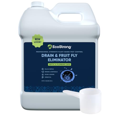 Fruit Fly Drain Treatment | Drain Fly Eliminator | Eliminates Gnats, Sewer Flies and More - Works in All Drains - 256 Fl Oz - size: 256