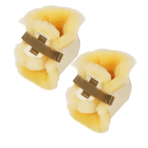 Sheepskin Ranch Sofsheep Medical Sheepskin Heel Protector, Pressure Relief for Bed Sores, Ulcers, Sensitive Skin, Hospital Grade, Chrome Free, Washable, Hypoallergenic, Adjustable, Real Wool, Pair - style: Pair