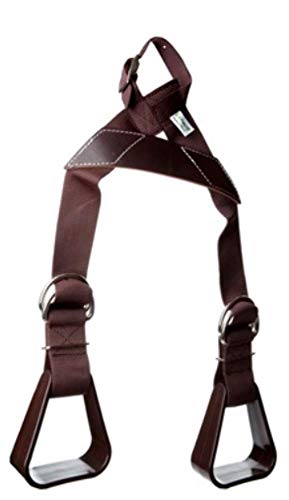 HILASON Western Kid Nylon Leather Buddy Slip-On Stirrups Beige